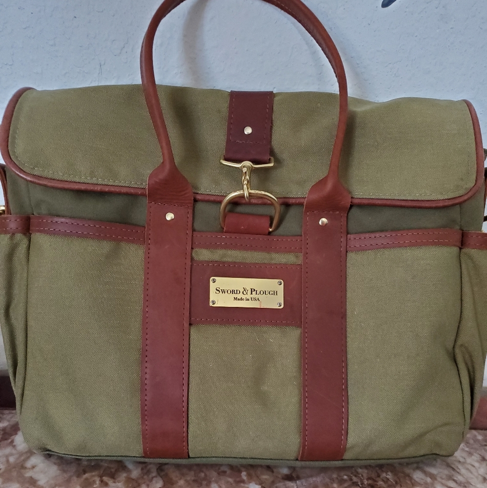 Green signature tote Bag